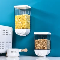kitchen storage box wall mount grain storage tank rice bean sealed tank cereal distribution nut dust proof container grain case