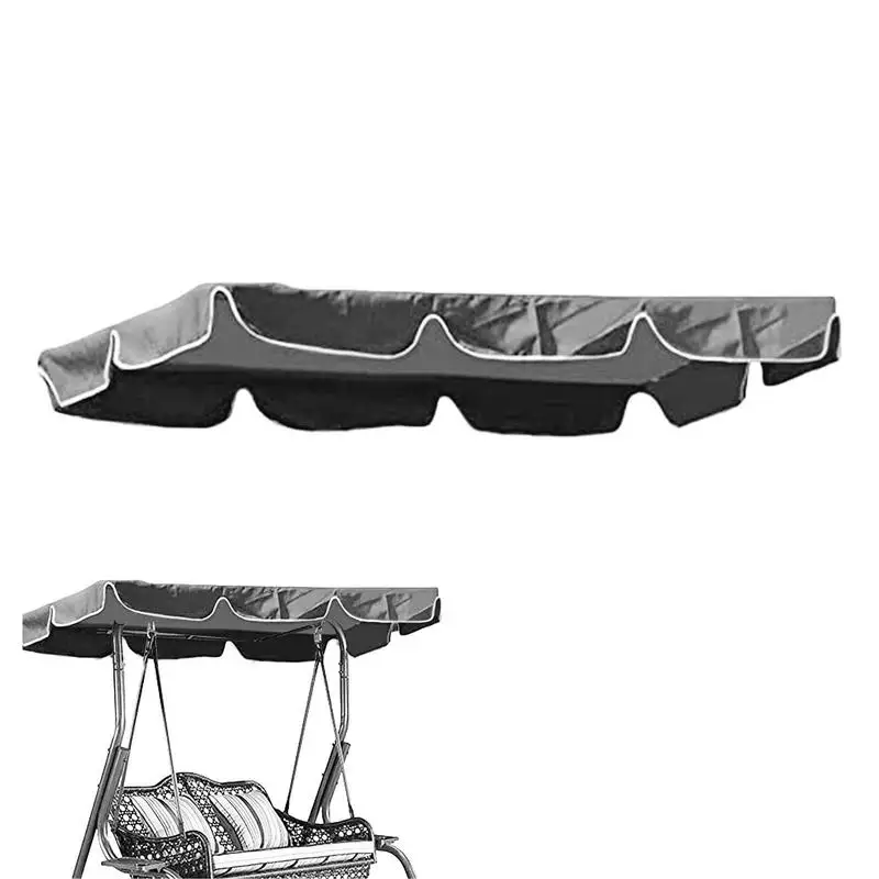 Replacement Tear Resistant Garden Swing Top Rain Cover Waterproof Roof Sunshade Replacement For Backyard Balcony