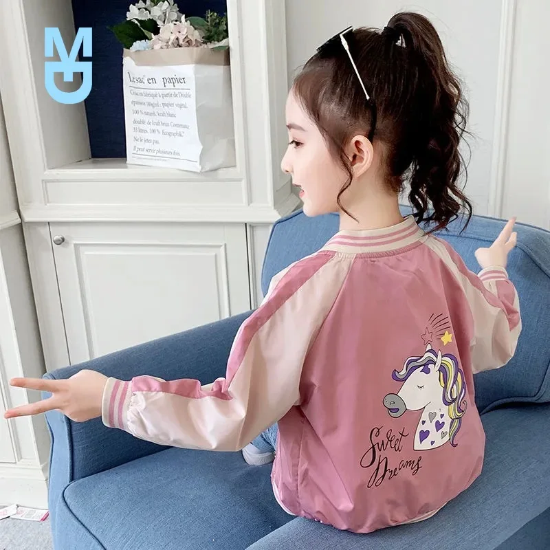 

New Long Sleeve Jacket for Girls Kids Cute Print Coat Fashion Spring Autumn Children Outwear 2022 Arrival Girls Casual Clothing