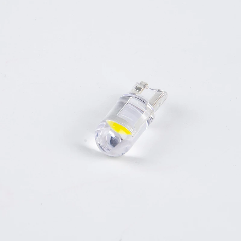 COB Glass W5W Led T10 Автомобильная фотолампа 6000K белая автомобильная лампа номерного