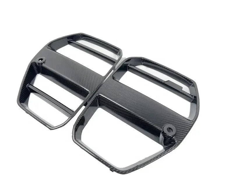 G80 G82 Версия 2-ST стиль Двусторонняя решетка переднего бампера из углеродного