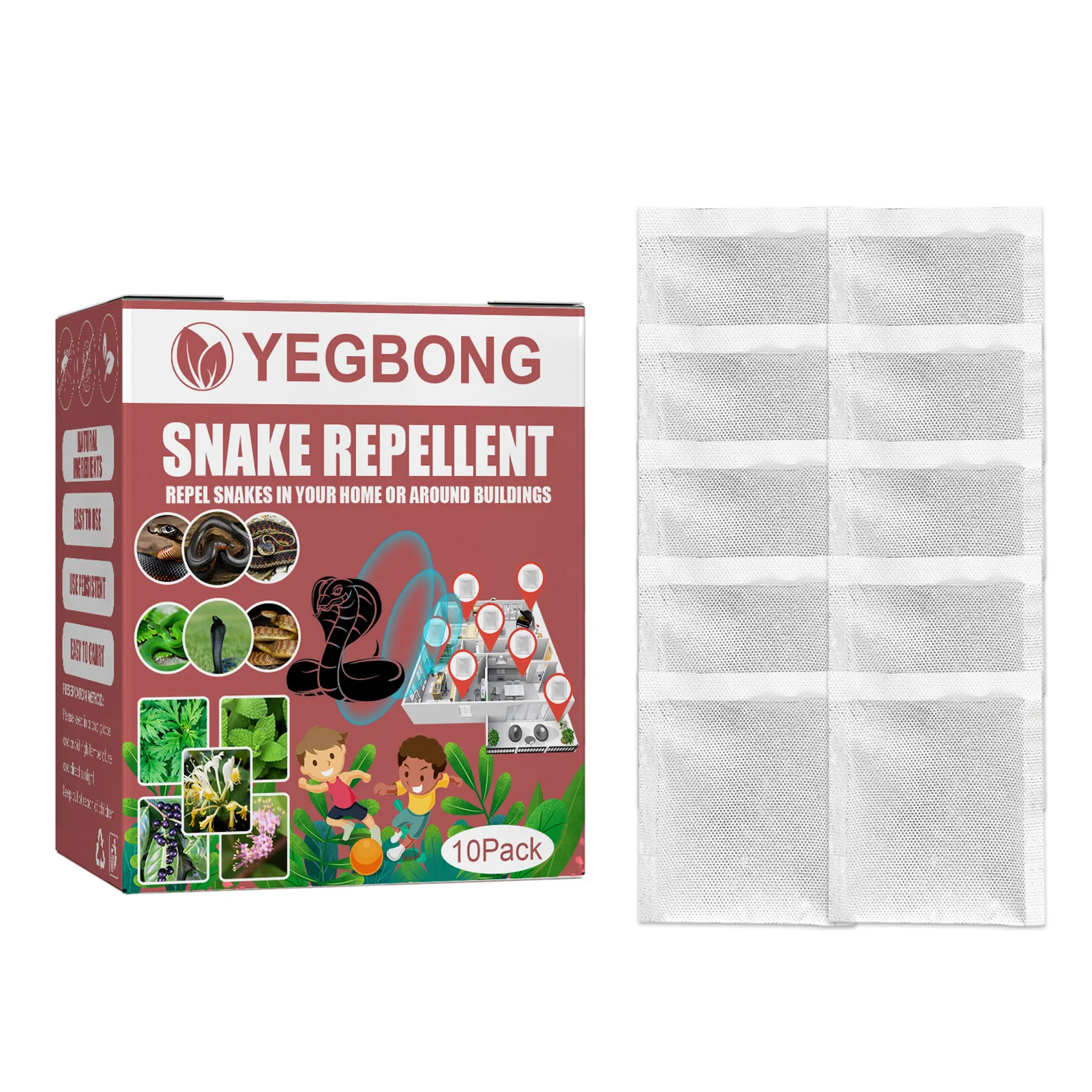 

10 шт., отпугивающие змеи мешки для защиты от мороза