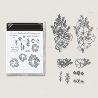 many thanks clear stamps and metal cutting dies sets for diy craft making greeting card scrapbooking 2022 new arrival
