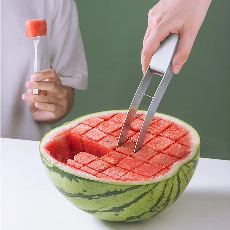 

1 PC Stainless Steel Watermelon Slicer Cutter Knife Corer Fruit Vegetable Tools Kitchen Gadgets Accessories Utensilios Cooking