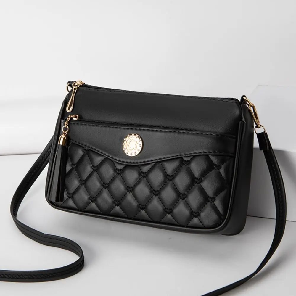 Новая сумка через плечо из искусственной кожи с вышивкой на молнии большая