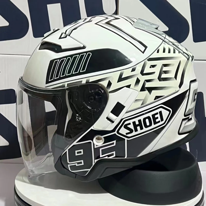 

Shoei J-Cruise II Jet шлем 3/4 шлем с открытым лицом для мужчин и женщин двойные линзы Jet ретро скутер мотоциклетные полушлемы