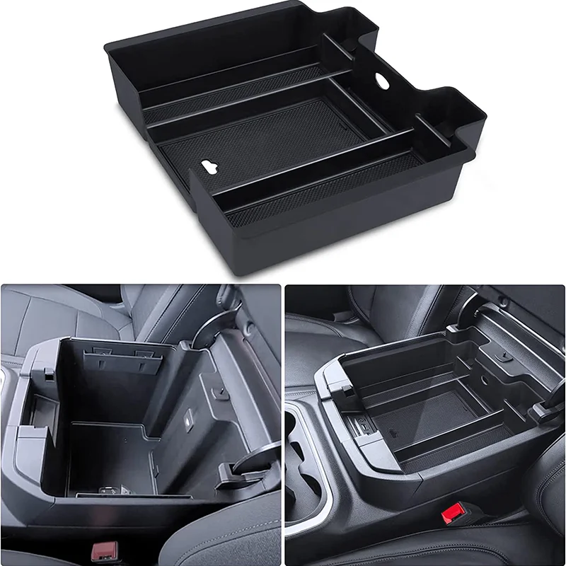 

Органайзер для центральной консоли, совместимый с 2019-2023, GMC, Sierra/chevrolet, 1500/2020, Sierra/Silver 2500HD/3500HD