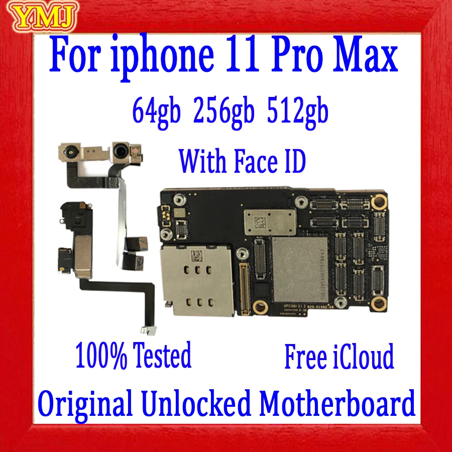 Материнская плата для iPhone 11 PRO MAX 64 ГБ/256 ГБ без icloud оригинальная поддержка