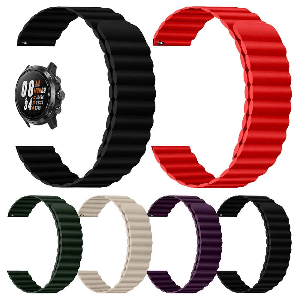 

Ремешок кожаный для наручных часов COROS APEX Pro/APEX 46 мм 42 мм, магнитный браслет для COROS PACE 2, 20 мм 22 мм