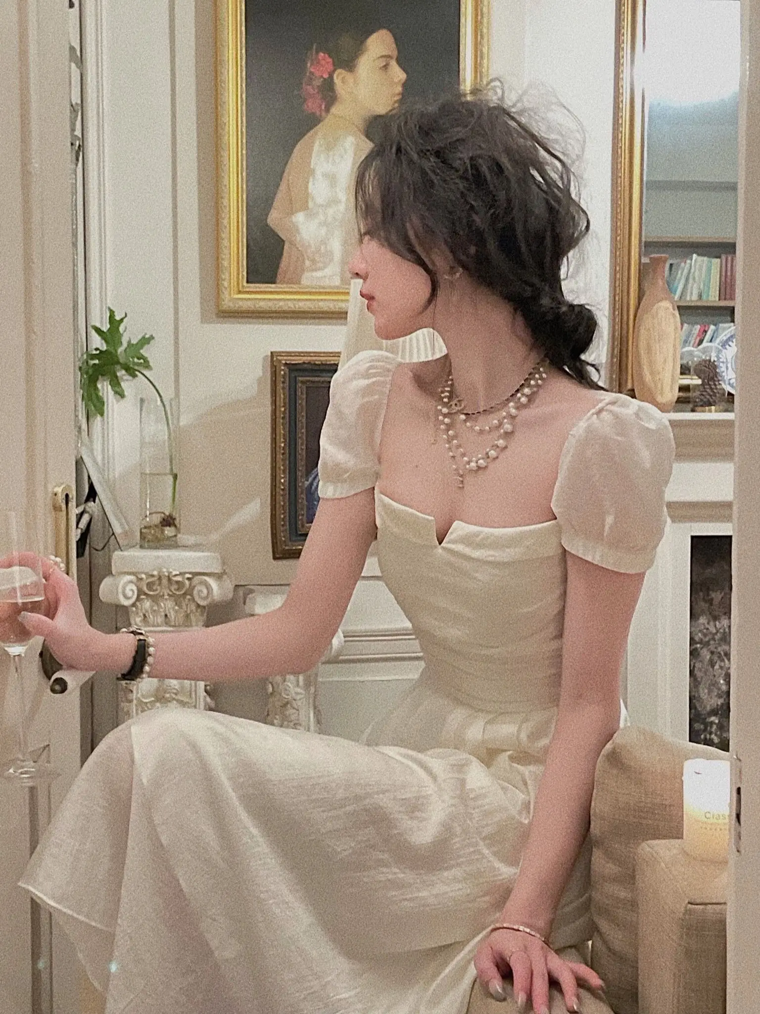 

Elegant Vintage Fashion Midi Dress For Women Summer Lady One Piece Party Clothing Outfits Vestidos