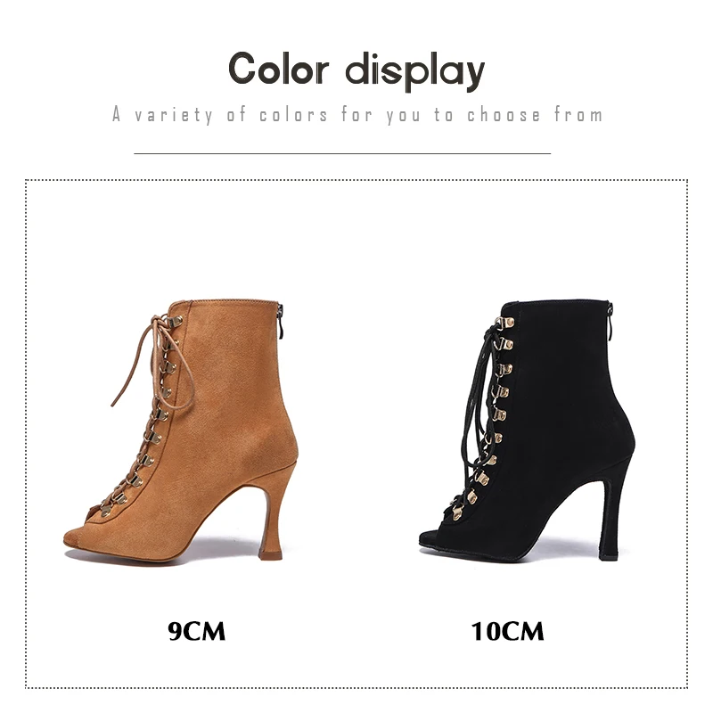 Women Fashion Salsa Dance Boots Latin Dancing Shoes Tango Dance Shoes Woman Girls Party Ballroom Shoes Ladies Sexy stilettos