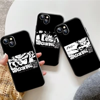 dragon ball anime phone case for iphone 13 11 pro 12 mini max x xr xs 8 7 plus 6 6s se 2020 black carcasa liquid silicon funda