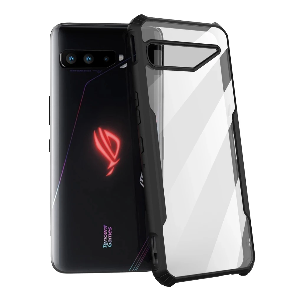 Фото Чехол для телефона ROG 5, черный акриловый чехол с защитой от падения, полная защита для ROG 1 2 3 Strix 5 5s 6 6D 7 Ultimate 8 9 Pro №3