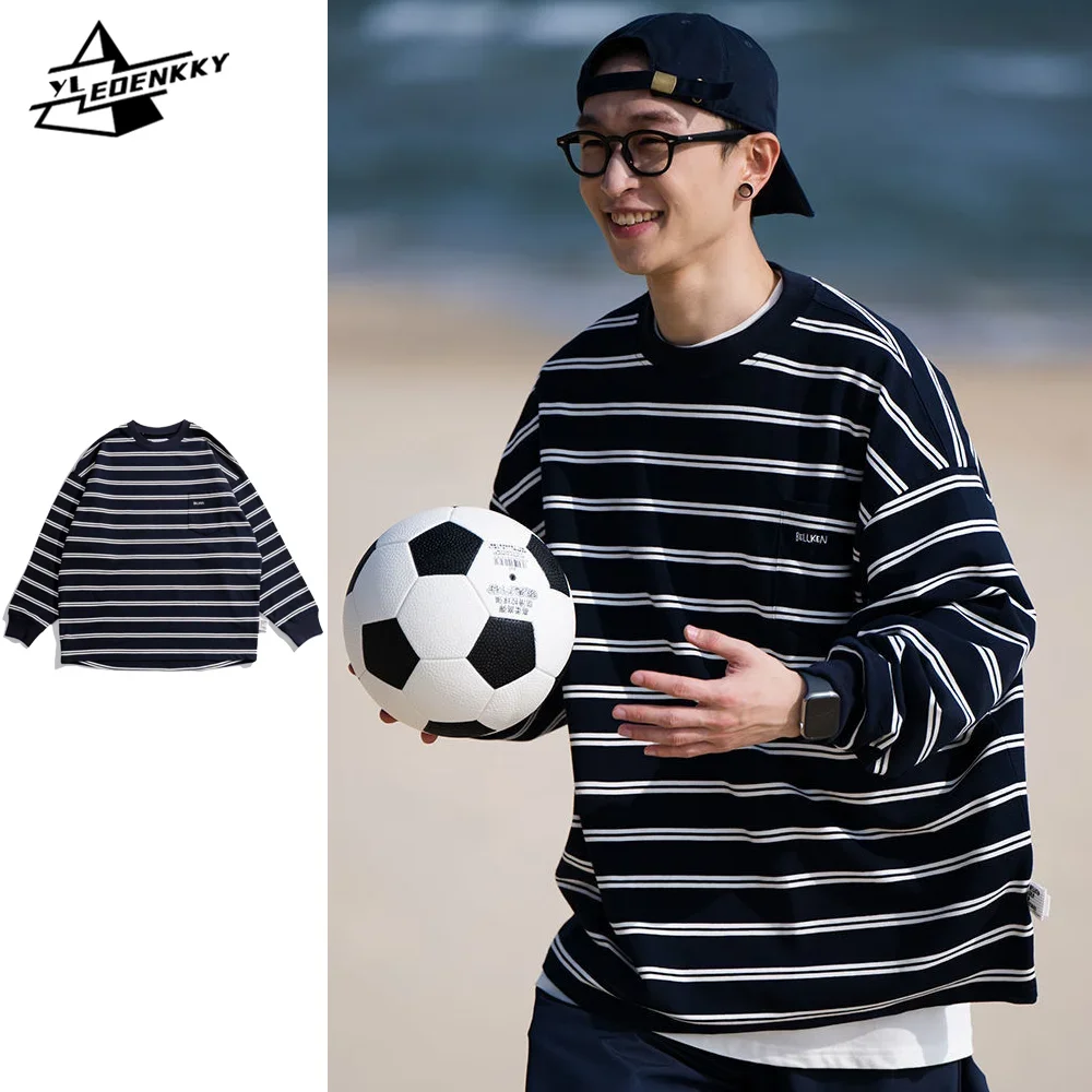 Японский Свободный свитшот для мужчин и женщин винтажная модная повседневная