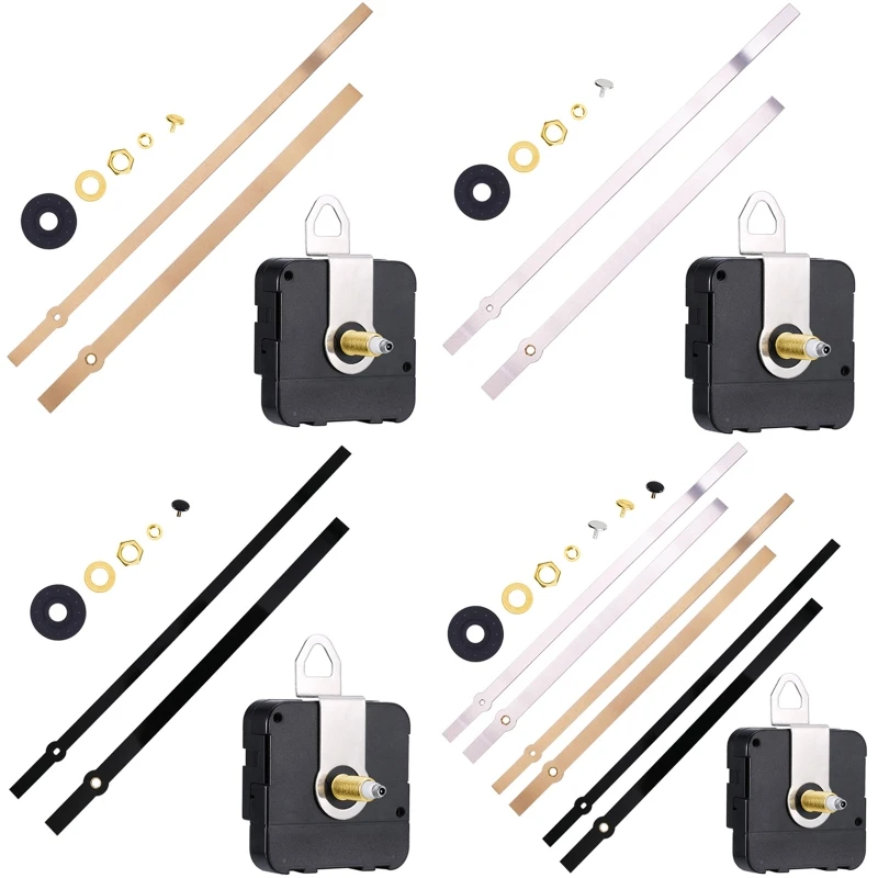 

DIY Time Clock Accessory Quartz Watch Repair Movement Clock 250mm Metal Needles Kit for Quartz Mechanism Replacement Tool