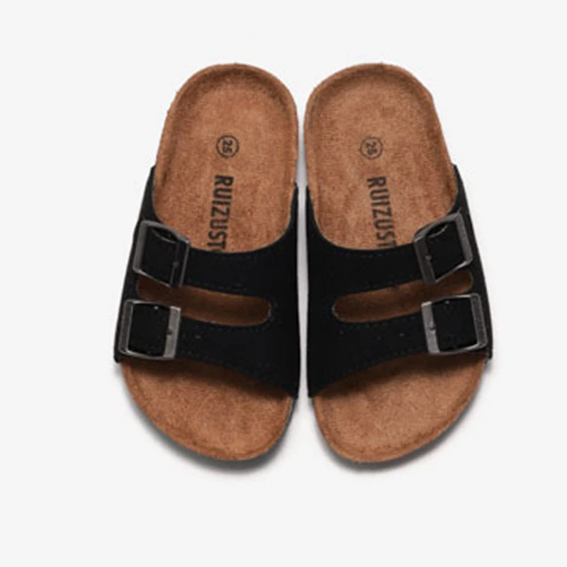 Летние Детские пробковые тапочки для мальчиков и девочек Повседневные улицы