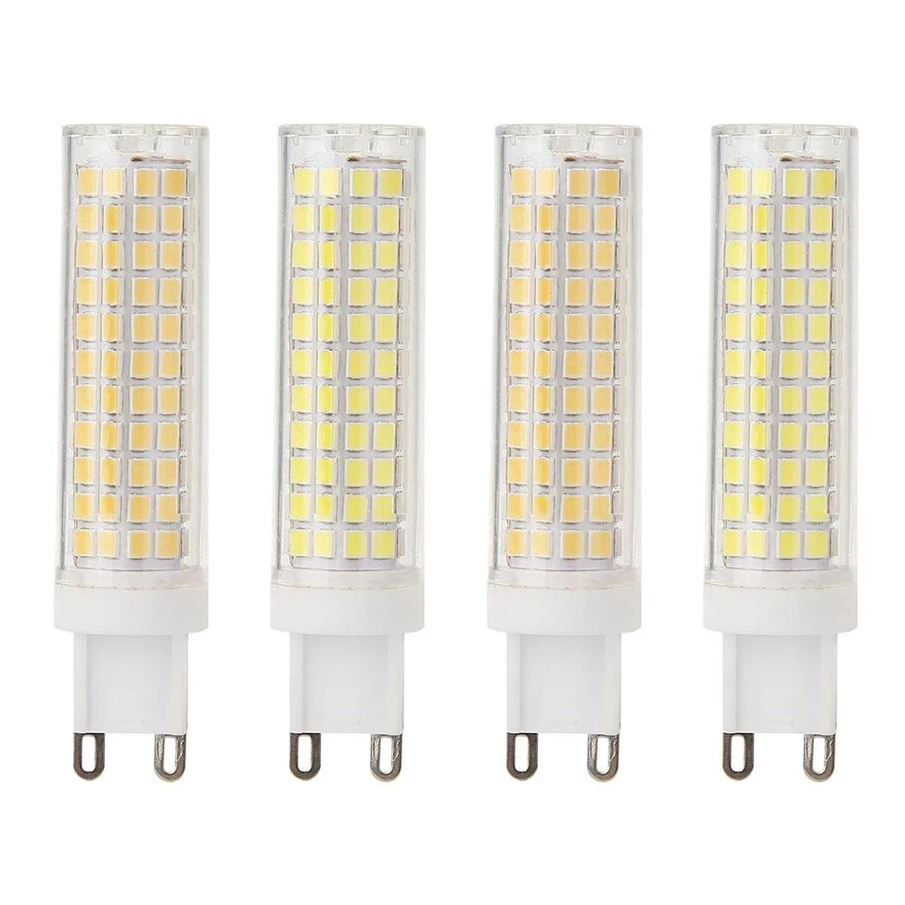 Dimmable LED Bulb G9 E11 E12 E14 BA15D 220V 110V 10w 15W 136 LEDs Corn Bulb Spotlight Chandelier Crystal Replace 100W Halogen