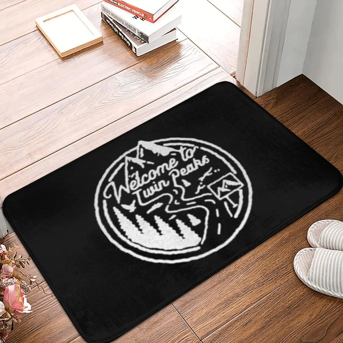 

Welcome To Twin Peaks Doormat Rug Carpet Mat Footpad Polyester Anti-slip Washable Entrance Kitchen Bedroom Balcony Toilet