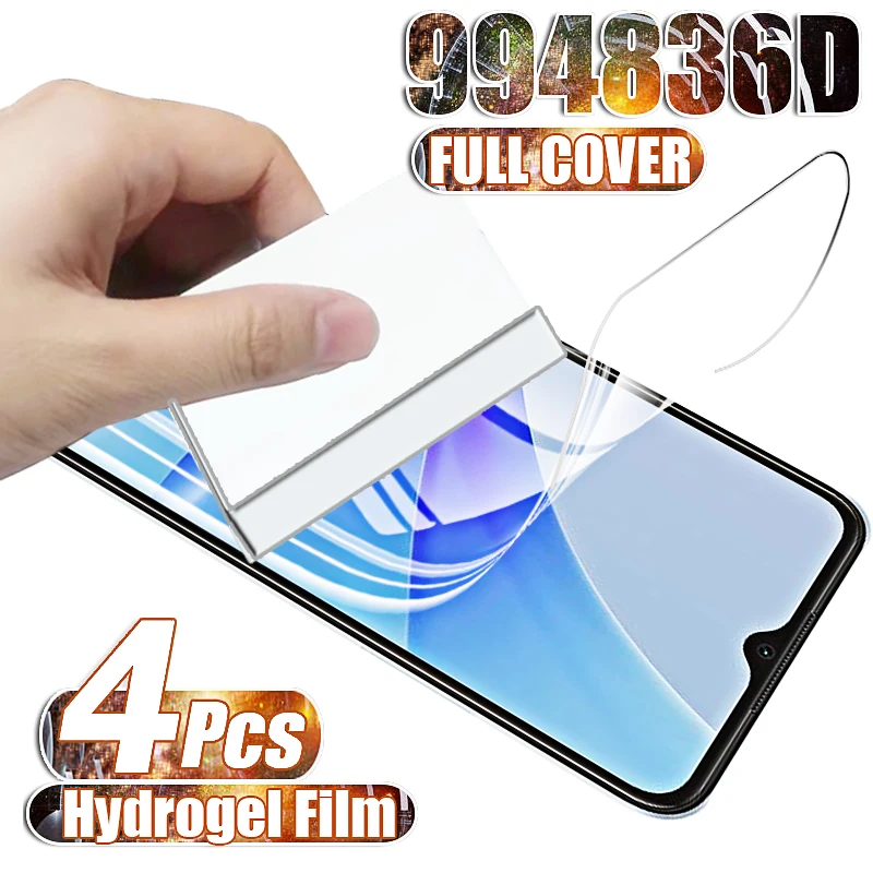 

4PCS Hydrogel Film on For Oppo A17 A16 A53S 5G A52 A54 A92 For Oppo A52 A91 A73 A77 A57E A94 A74 Screen Protectors No Glass