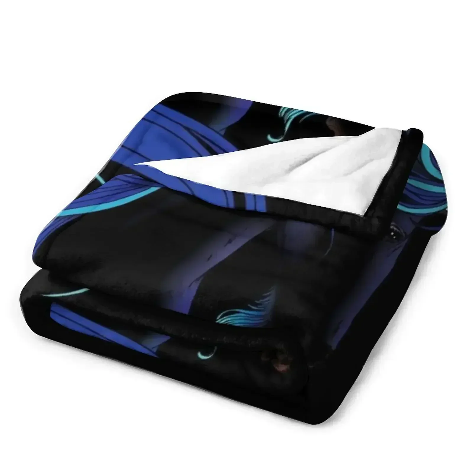 Черное одеяло с единорогом тонкие фланелевые ворсовые теплые зимние одеяла