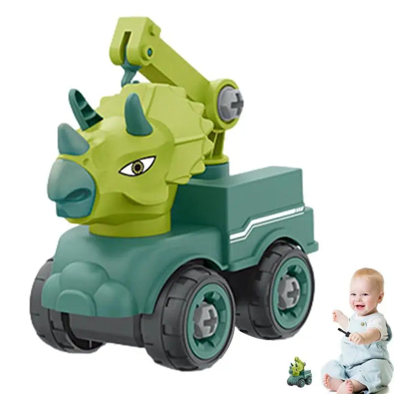 

Take Apart Dinosaur Truck Toys Dinosaur Transport Car Toys With Screwdriver Learning Educational Building Construction Sets