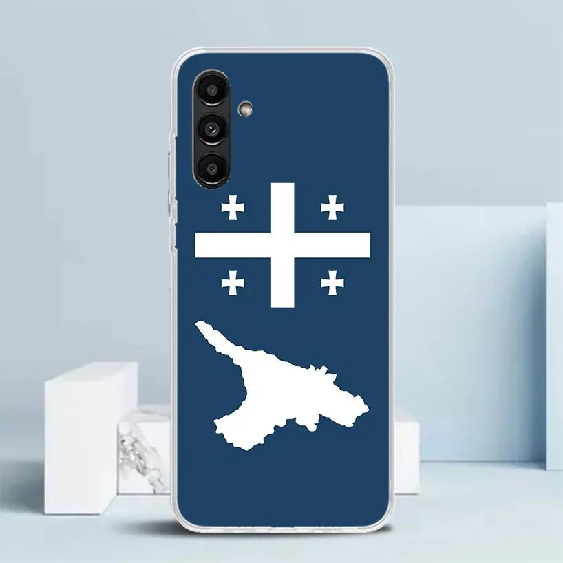 Чехол для телефона с флагом Джорджии для Samsung Galaxy A15 A14 A13 A12 A55 A54 A53 A52 A35 A34 A33 A32 A25 A24 A23 A22 A04S A03S A02S (art.: 3920c8ddb41bb) - 3920c8ddb41bb