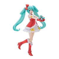 original vocaloid hatsune miku christmas edition 2022 anime figure model toy ornaments gifts cartoon figure hatsune doll model