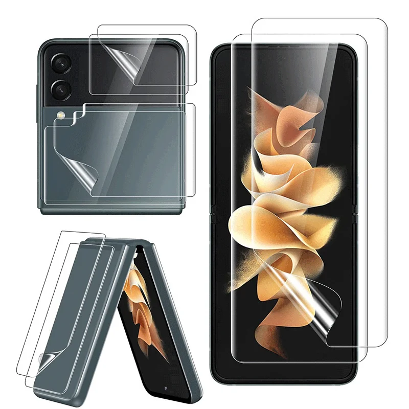 

Для Samsung Galaxy Z Flip 4 Защита экрана полное покрытие мягкая Гидрогелевая пленка HD Прозрачная ТПУ пленка для Samsung Galaxy Z Flip 4 5G