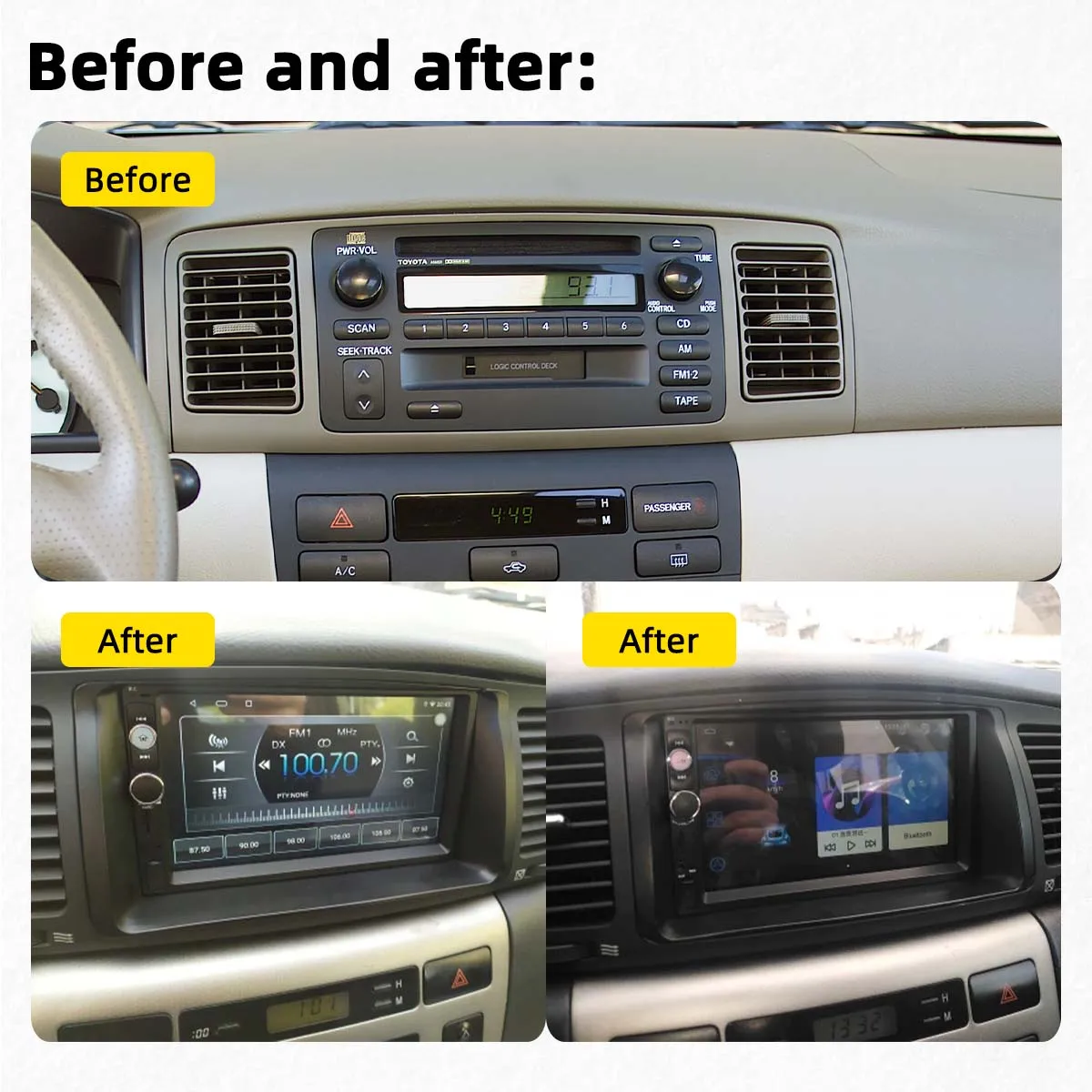 Автомобильный мультимедийный плеер для Toyota Corolla 2003-2006 автомобильный