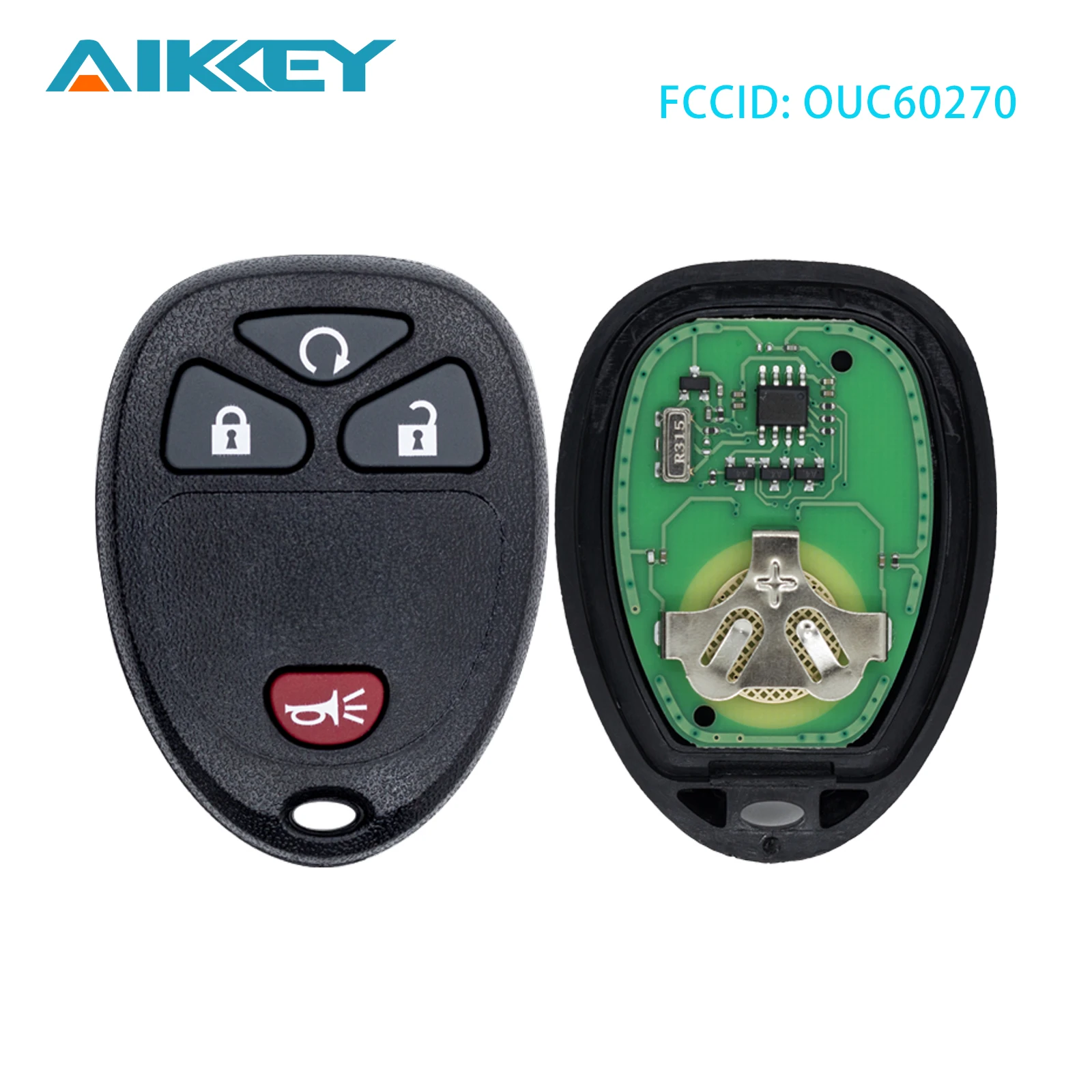 

OUC60270/OUC60221 Car Remote Key Shell Case Fob Keyless Replacement Vehicle Key for Chevy Silverado 2007-2013 1500 2500 3500