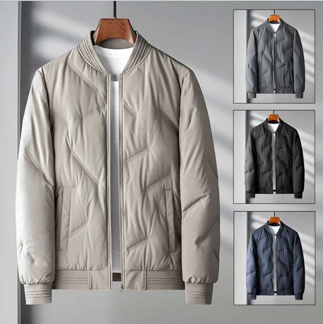 Down Coat High Down Men's Winter Thickened Warm Baseball Collar Jacket Coat Men's Coat