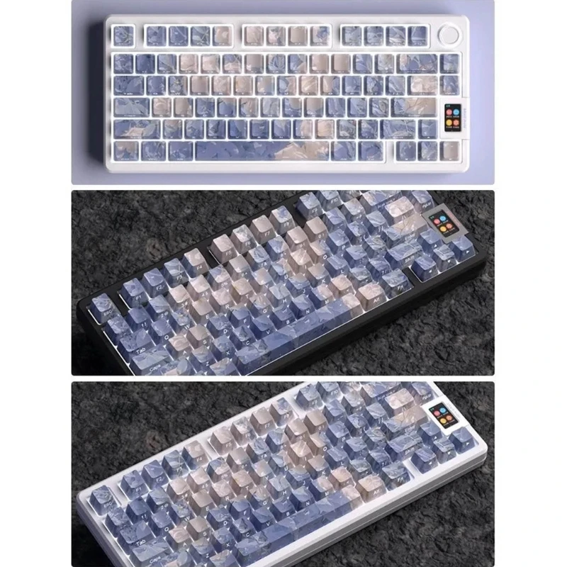 

Flower Double Shot PBT Keycaps 135 Keys, Side Print Backlight Dye Sublimation Key Cap for Mechanical Keyboards