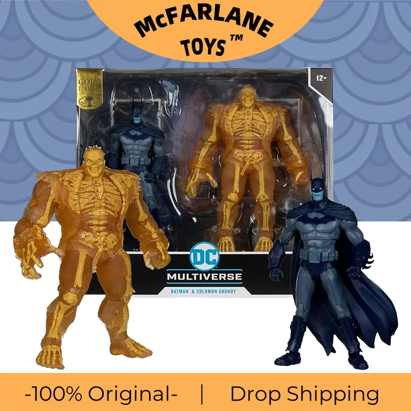 McFarlane Toys Batman &amp Solomon Grundy (Arkham City) 7 дюймов DC Multiverse Фигурки Оригинальный комплект
