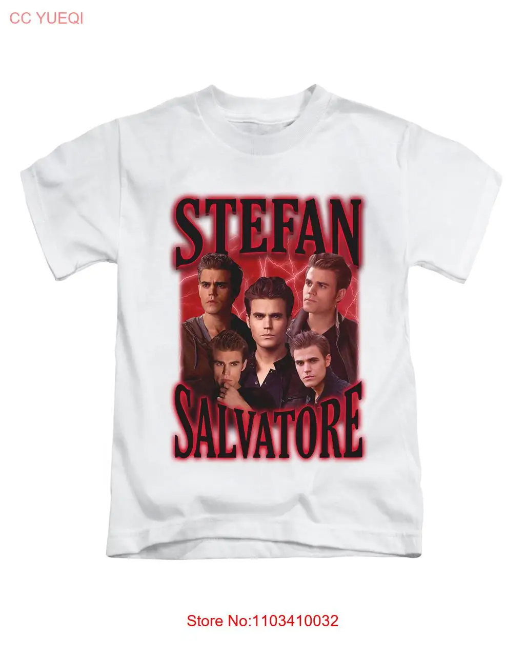 Футболка для взрослых Stefan Salvatore Merch Top Новые длинные или короткие рукава