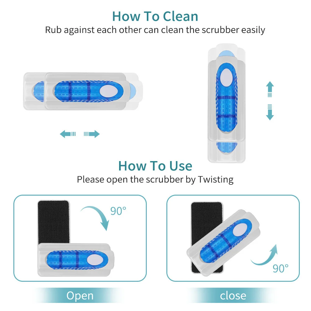 

Pet Fish Floating Magnetic Brush Aquarium Fish Tank Glass Algae Scraper Cleaner Aquarium Window Cleaning Magnets Brush Cleaner