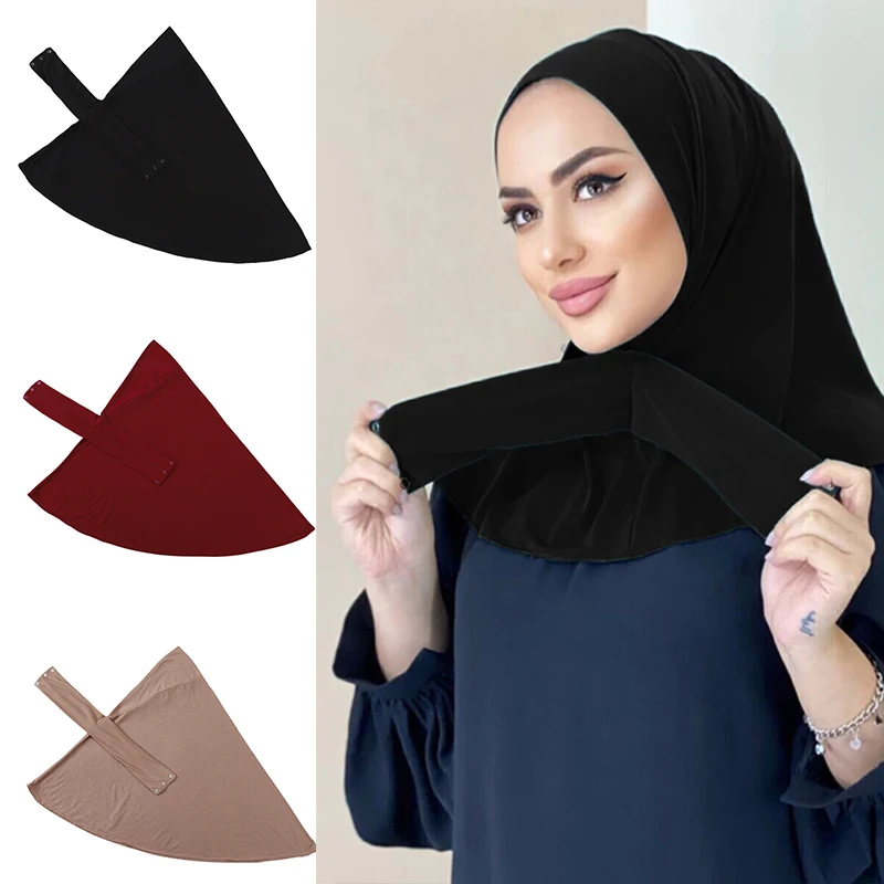 2022 мгновенный мусульманский хиджаб Кепка с застежкой тюрбан новейшая кепка для