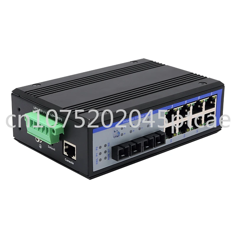 

Industrial 1000M 8 Ports POE Ethernet Switch Network Managed with 2 Gigabit Optical Fiber SC Interface DIN-rail UT-6410GM
