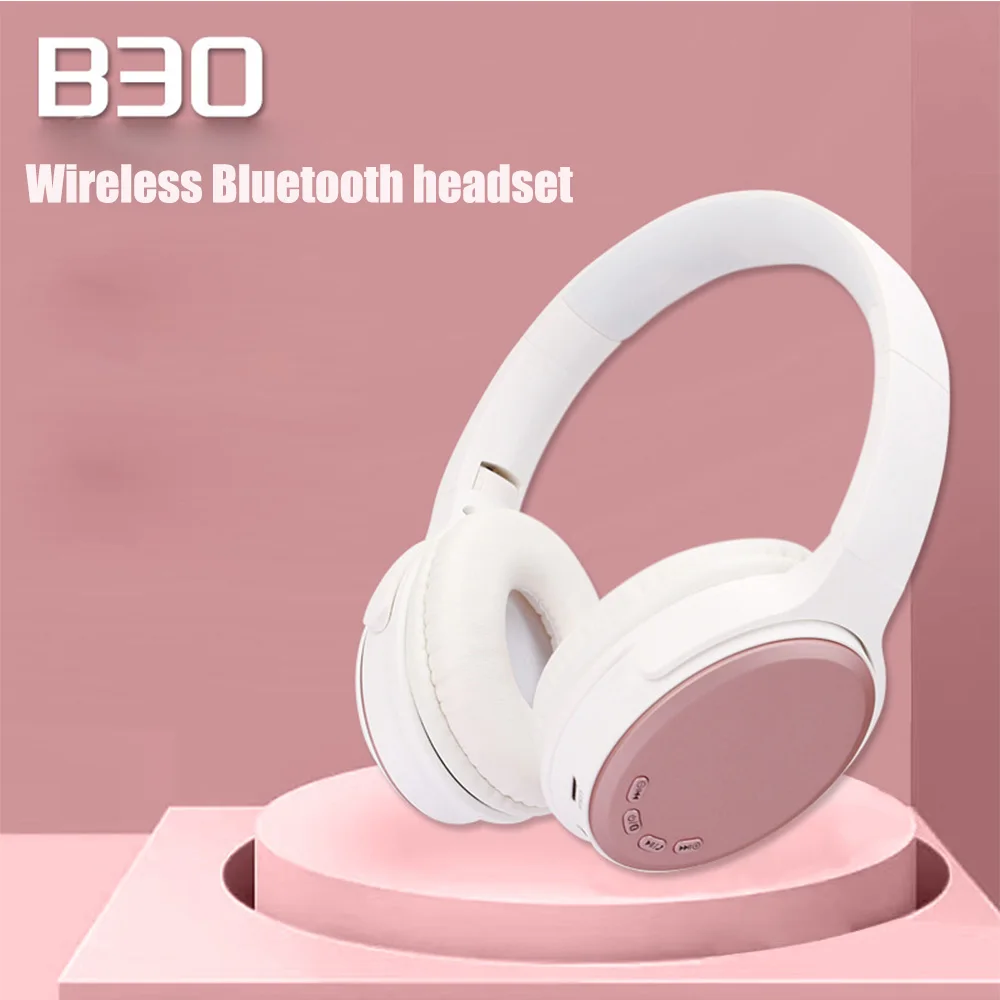 2022 New B30 Wireless Bluetooth Music Headset Foldable Bass Stereo Helmet Wireless Headphones Gift for Phone Pc Gaming Earphone