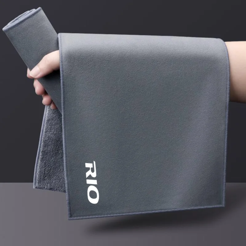 

High-end Microfiber Auto Wash Towel Car Cleaning Drying Cloth Hemming Car Wash Towel For KIA RIO 2 3 4 5 Xline x line