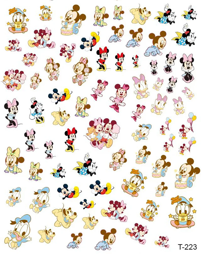 

1PCS Disney Cartoon 3D Adhesive Stickers Nail Art Decoration Decal Anime Mickey Mouse Dumbo Nail Stickers Nail Art Supplies