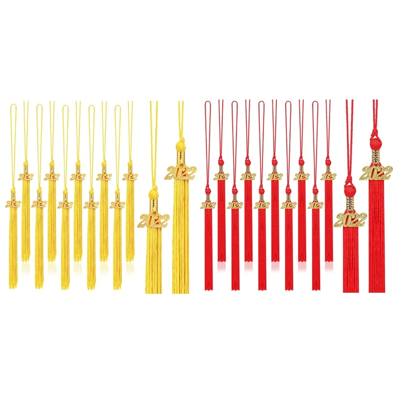 

Кепка с кисточкой для выпускного, золотистая, 2022, 20 шт.