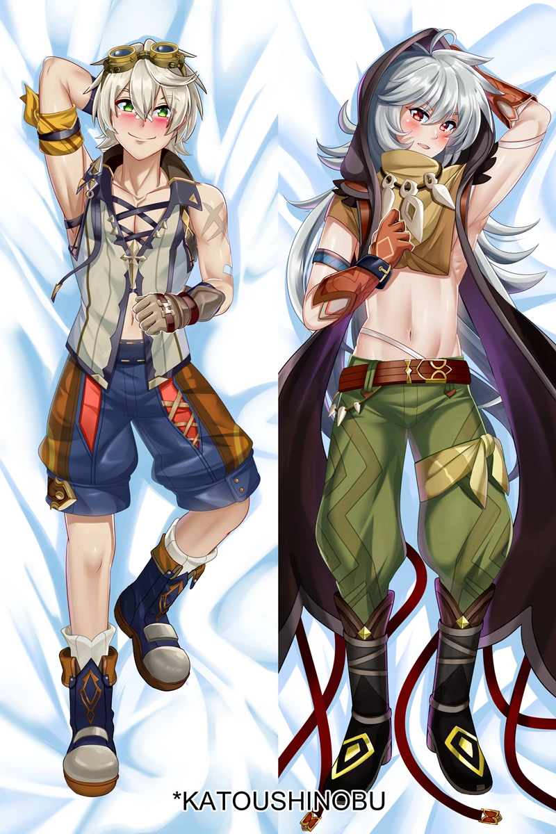 

Dakimakura Anime Bennett（Genshin Impact）Double-sided Print Life-size Body Pillow Cover