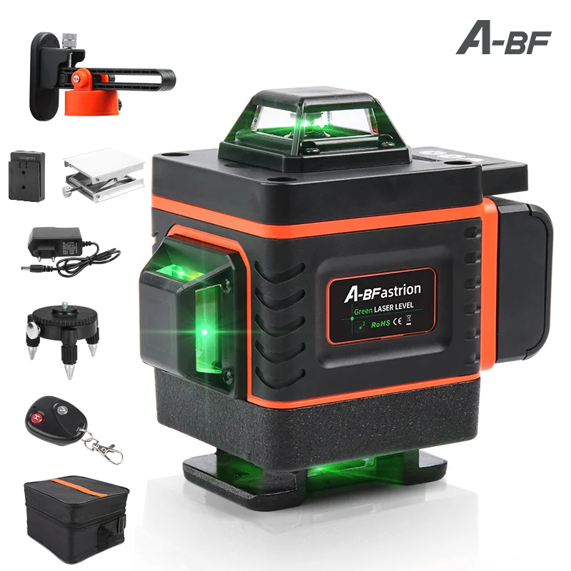 

A-BF 16 Lines 4D Laser Level Level Self-Leveling 360 Horizontal And Vertical Cross Super Powerful Green Laser Level
