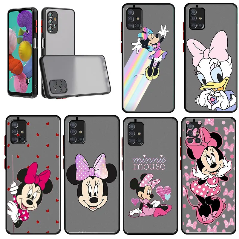 

Disney Cute Minnie Mouse and Daisy Duck Love For Samsung Galaxy A31 A21 A12 A02 A01 A11 A21s A02s A22 5G 4G Matte Clear Case