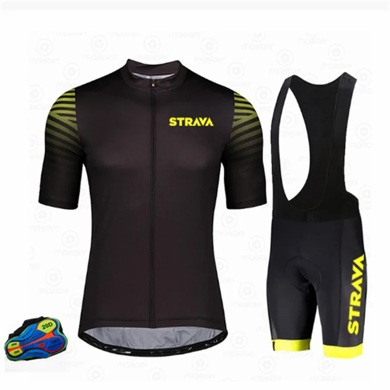 

STRAVA 2022 New Breathable Pro Cycling Clothing Cycling Sets Mountain Bicycle Clothes Cycling Jersey Set MTB Bike Sportwear Suit