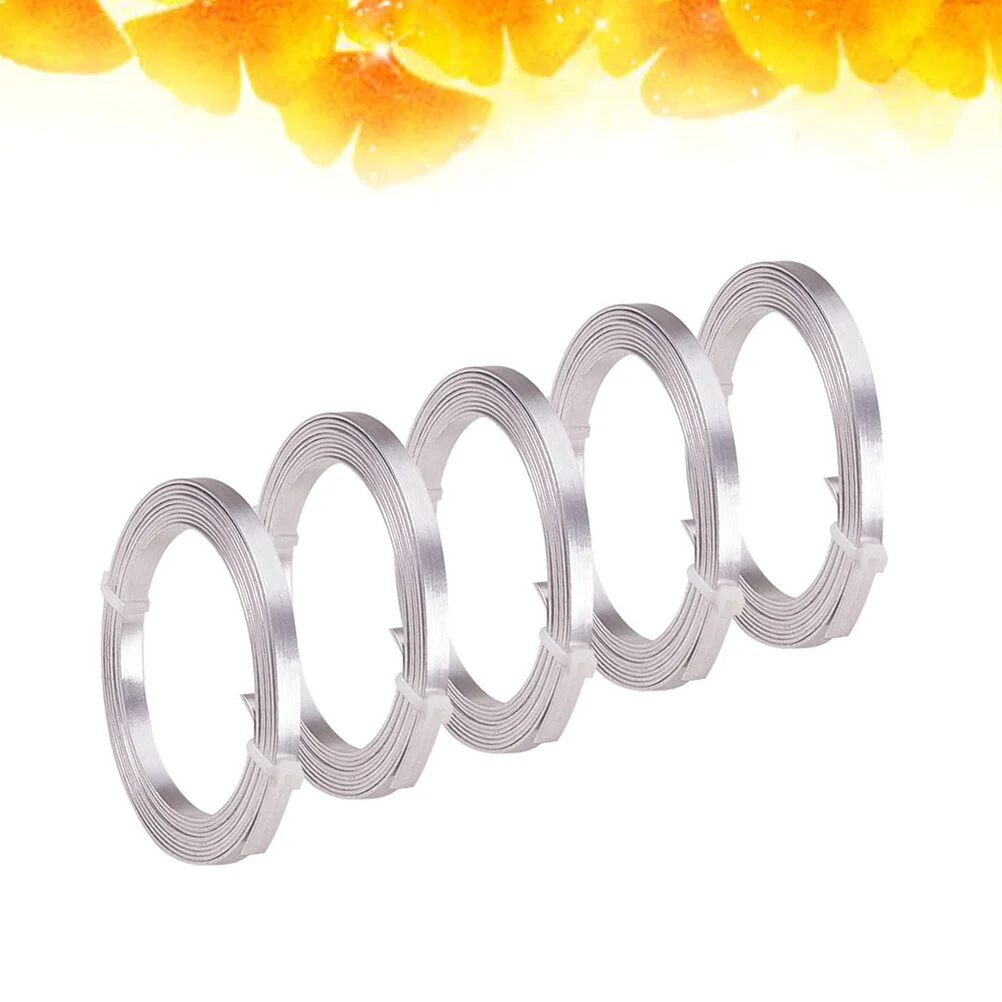 5 Roll Colorful Jewelry Colored Wire Making Crafts Accessories Handmade Aluminum