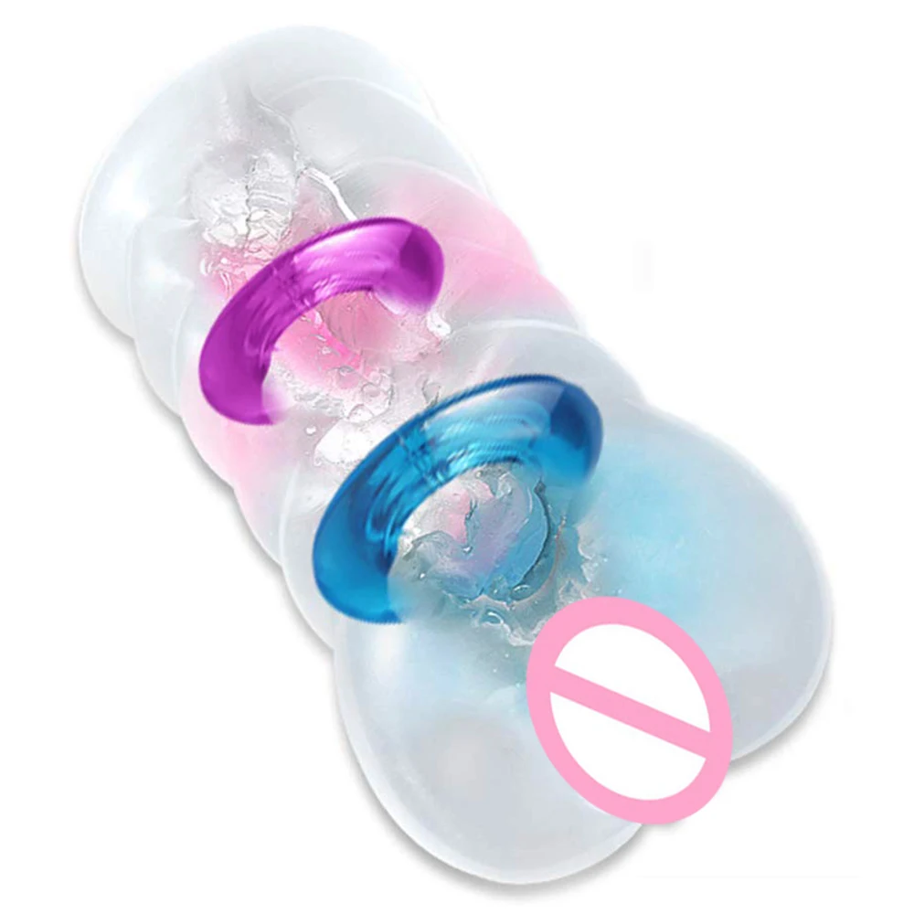 Мужская Реалистичная Вагина Luktee для мастурбации прозрачная 3d карманная