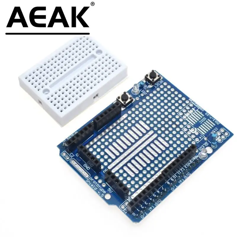 AEAK UNO Proto Shield прототип, плата расширения с детской мини-печатной платой на основе ARDUINO UNO протоshield
