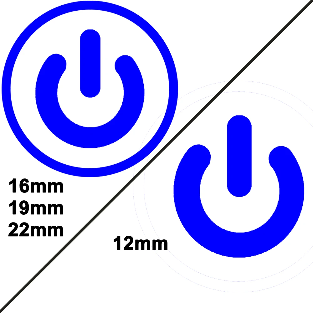 

Водонепроницаемые металлические кнопки DIANQI 12 мм, 16/19/22 мм, 12/6/24/220 В, красный/синий