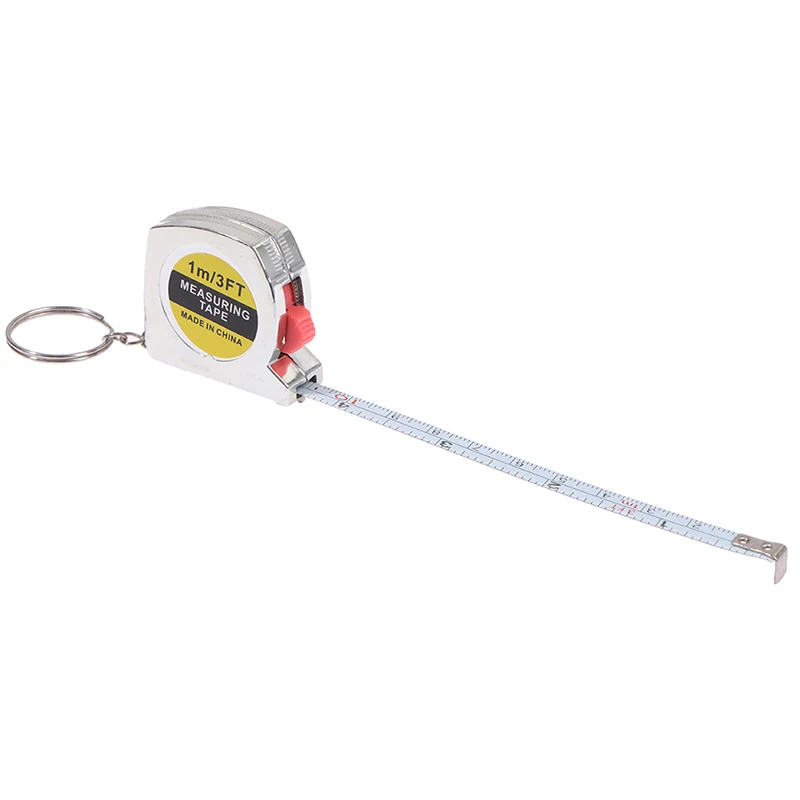 1 м/3 фута Выдвижная карманная измерительная линейка из нержавеющей стали лента